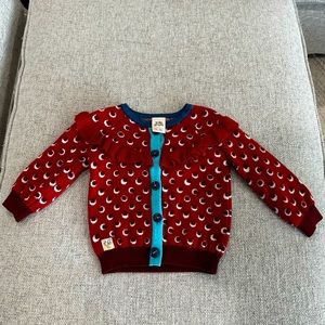 Wildflowers button up polka dot sweater‎